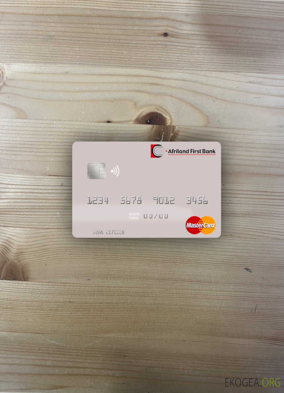 Sao Tomé , et , Principe Afriland First Bank mastercard photolook recto